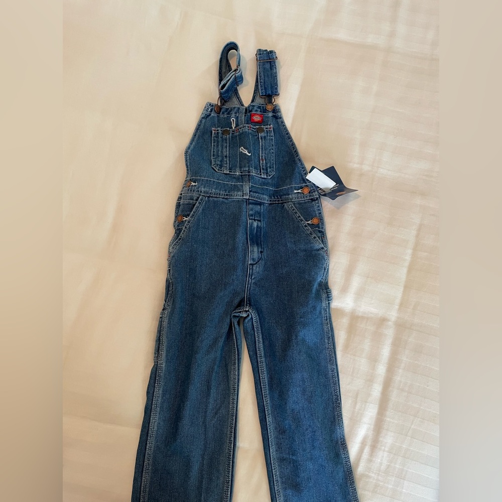 NWT Dickies denim overalls, size M
